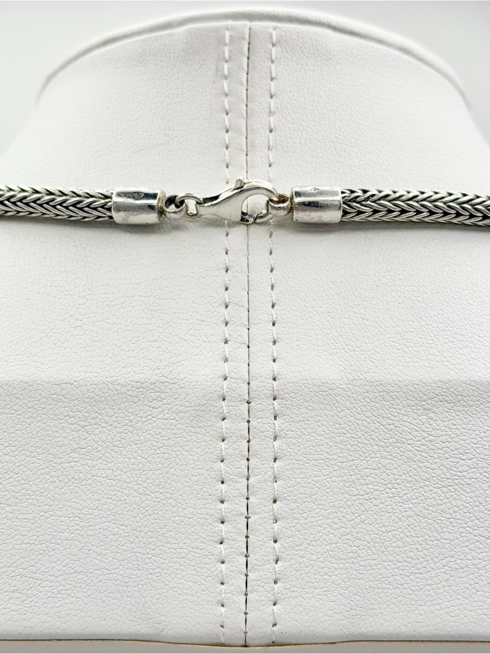 Silpada Rare HTF Sterling Silver Thick 17” Wheat Collar Chain w/Lobster Claw